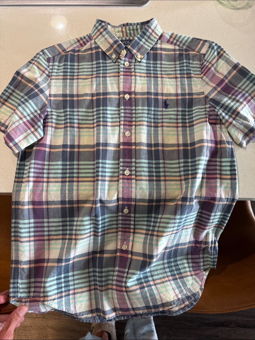Polo by Ralph Lauren Men's Short Sleeve Plaid Button-Down Shirt - Multicolor